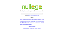 Desktop Screenshot of nullege.com