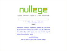Tablet Screenshot of nullege.com